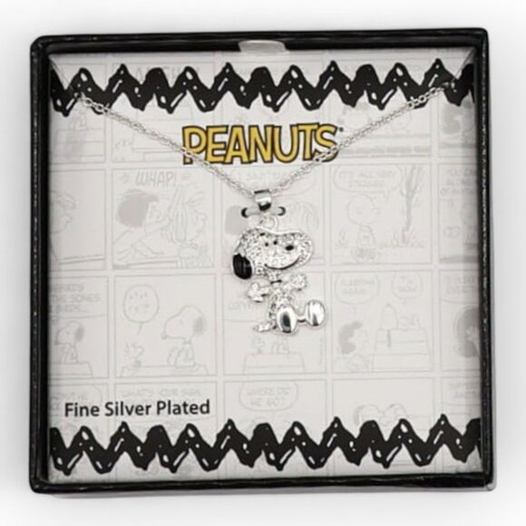 Peanut Snoopy Women's Fine Silver Plated Necklace - Picture 1 of 2